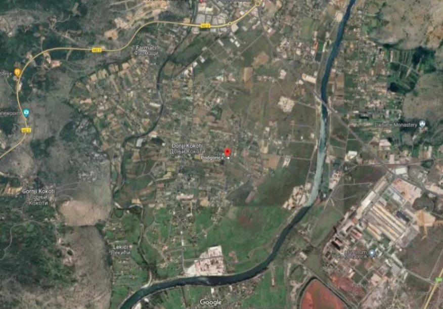 Prodaja, plac, 1500m², Donji Kokoti, Podgorica