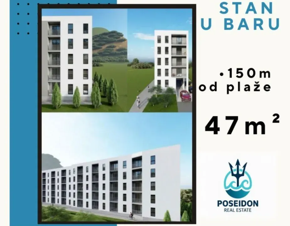 Prodaja, dvosoban stan, 47m², Ilino, Bar
