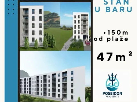 Prodaja, dvosoban stan, 47m², Ilino, Bar