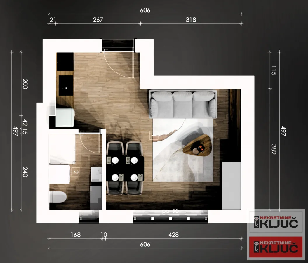 Prodaja, garsonjera, 26m², Centar, Novi Sad