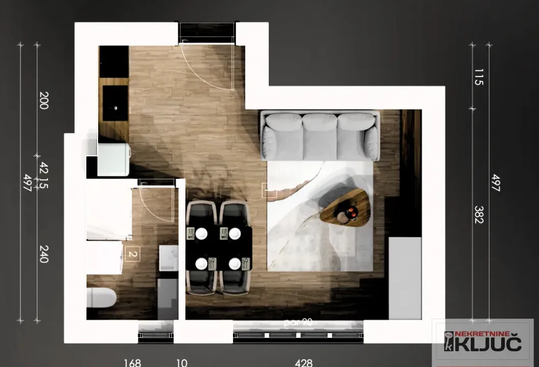 Prodaja, garsonjera, 26m², Centar, Novi Sad