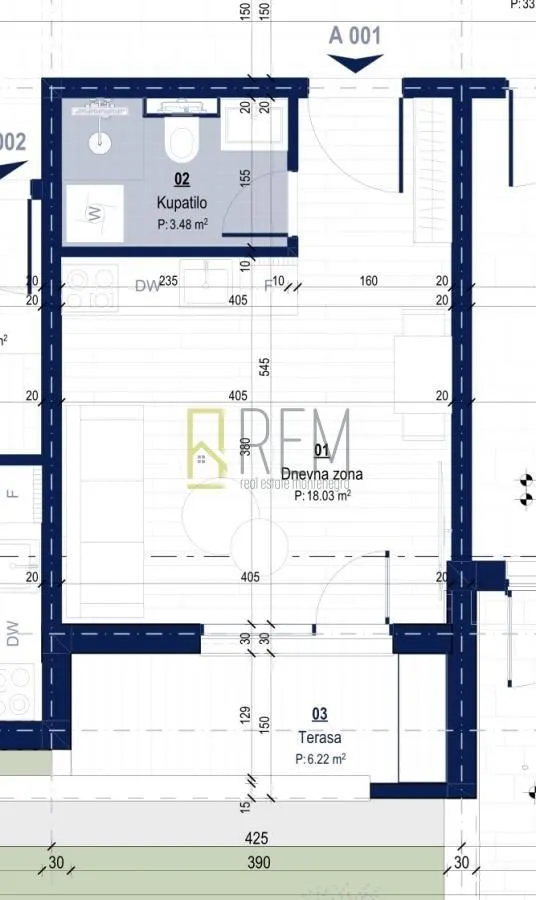Prodaja, garsonjera, 27m², Kotor, Crna Gora