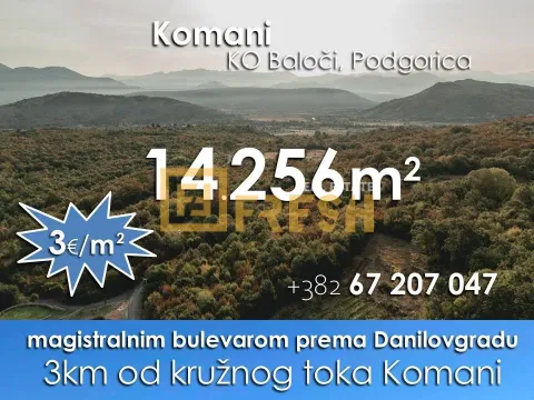 Sale, land lot, 14256m², Ostalo, Podgorica