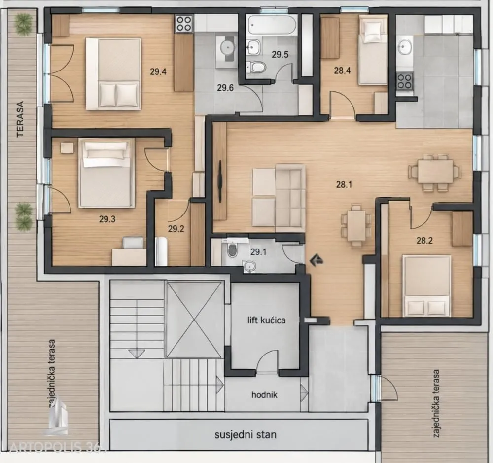 Prodaja, stan, 116m², Novi Beograd Blok 28, Novi Beograd Sve Podlokacije