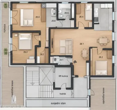 Prodaja, stan, 116m², Novi Beograd Blok 28, Novi Beograd Sve Podlokacije - image 19