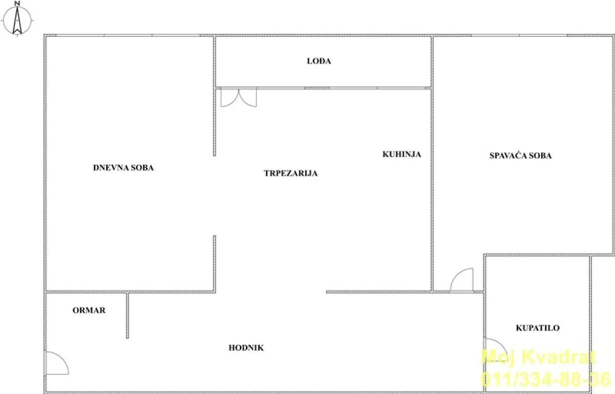 Prodaja, dvosoban stan, 68m², Zemun Meandri, Zemun Sve Podlokacije