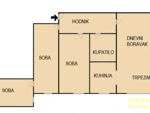 Sale, four bedroom apartment, 69m², Zvezdara Sve Podlokacije, Beograd - image 17