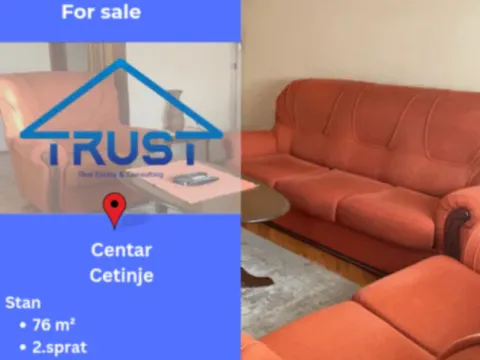 Prodaja, dvosoban stan, 76m2, Centar, Cetinje Prodaja, dvosoban stan, 76m2, Centar, Cetinje