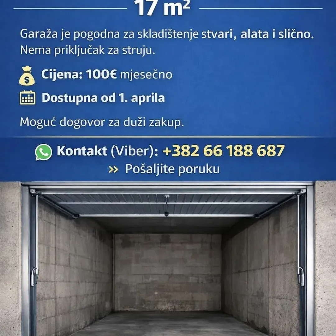 Rent, parking/garage, 15m², Centar, Podgorica