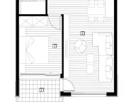 Sale, one bedroom apartment, 45m², Radanovići, Kotor - image 8