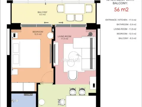 Prodaja, garsonjera, 38m², Rafailovići, Budva - image 6