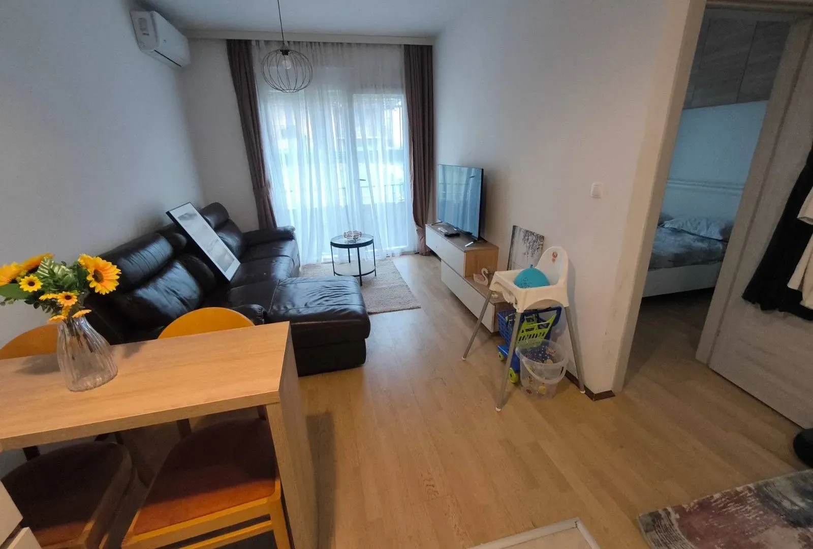 Rent, one bedroom apartment, 37m², Central Point, Podgorica