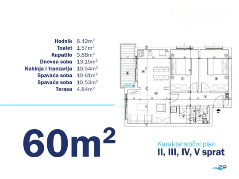 Prodaja, stan, 60m², Bečići, Budva - image 7