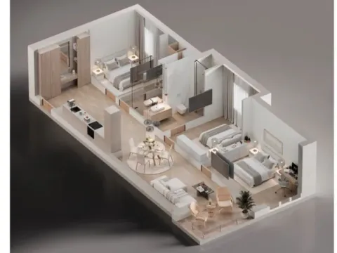 Sale, one bedroom apartment, 53m², Bečići, Budva - image 7