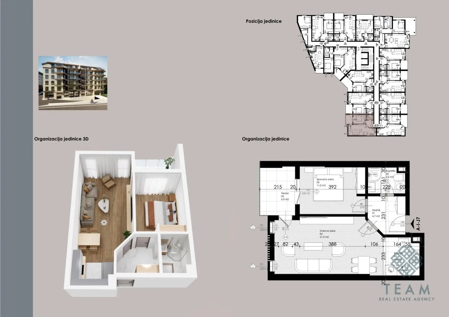 Prodaja, jednosoban stan, 49m², Ljubović, Podgorica