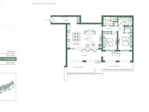 Prodaja, dvosoban stan, 123m², Luštica Bay, Tivat - image 14