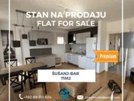 Sale, two bedroom apartment, 71m², Šušanj, Bar - image 1
