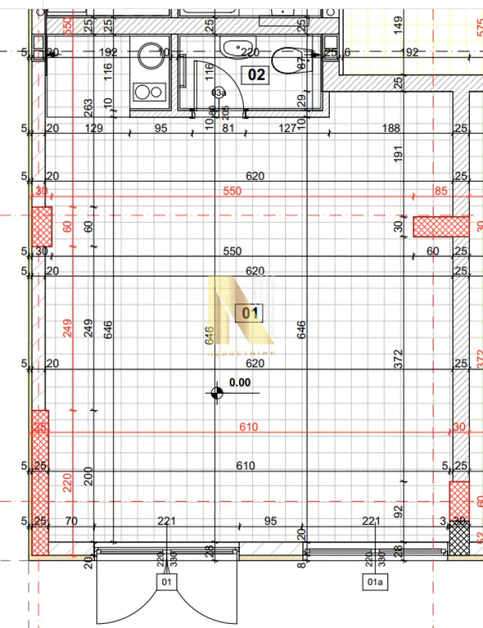 Rent, office space, 44m², Avijatičarsko naselje, Novi Sad Sve Podlokacije