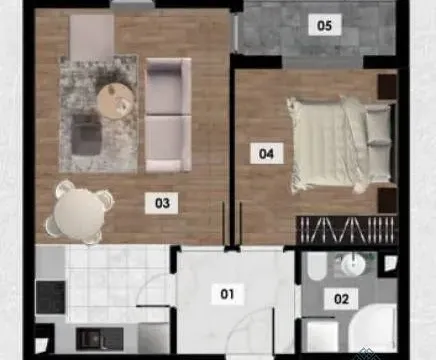 Prodaja, jednosoban stan, 47m², Ilino, Bar - image 2