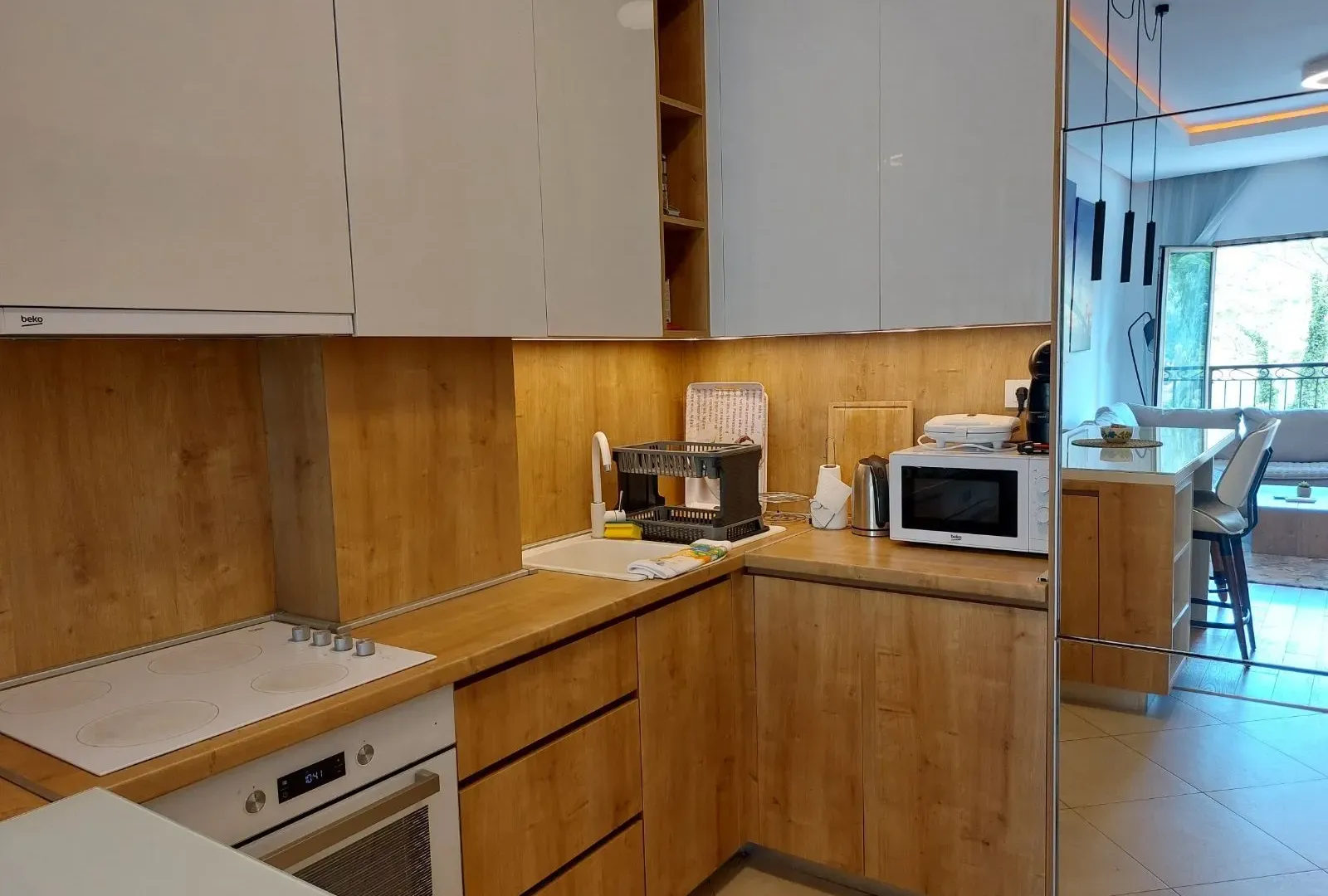 Rent, one bedroom apartment, 57m², Dobrota, Kotor