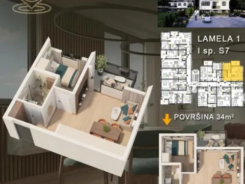 Sale, two bedroom apartment, 34m², Vrnjačka Banja, Srbija - image 8