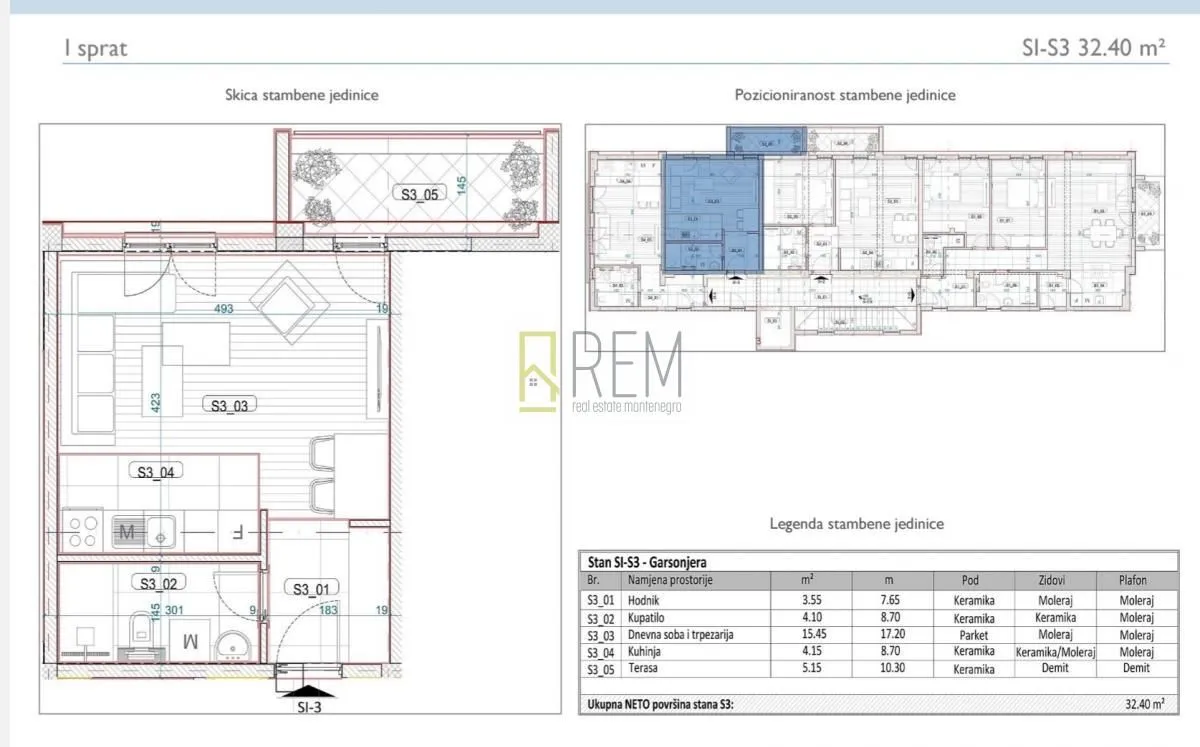 Prodaja, garsonjera, 29m², Momišići, Podgorica