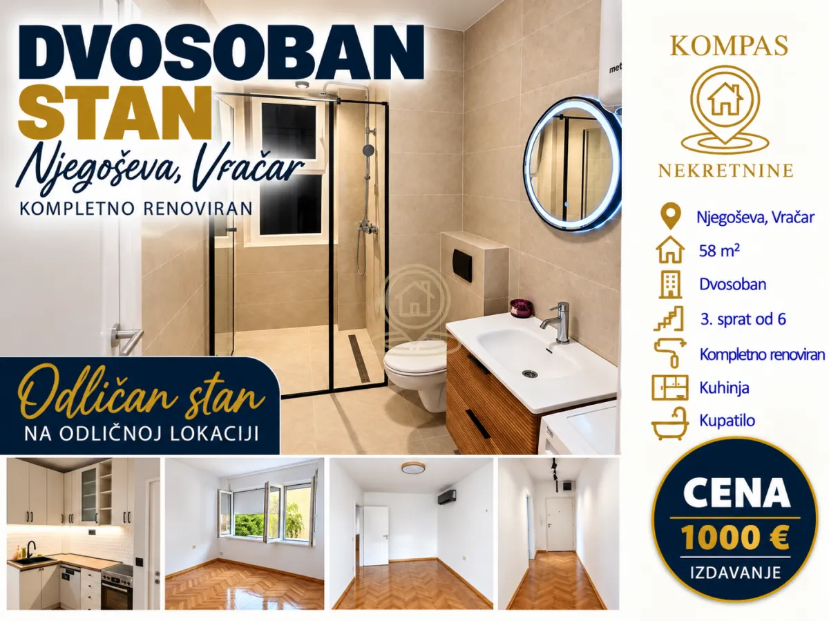 Renovated bathroom with a walk-in shower and modern vanity.