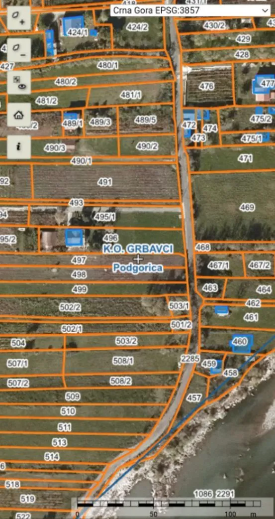 Prodaja, plac, 1674m², Podgorica, Crna Gora