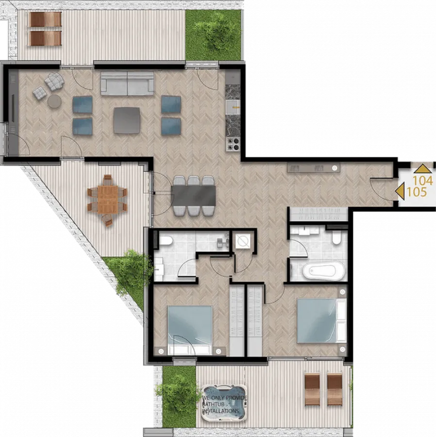 Prodaja, dvosoban stan, 125m², Tivat, Crna Gora