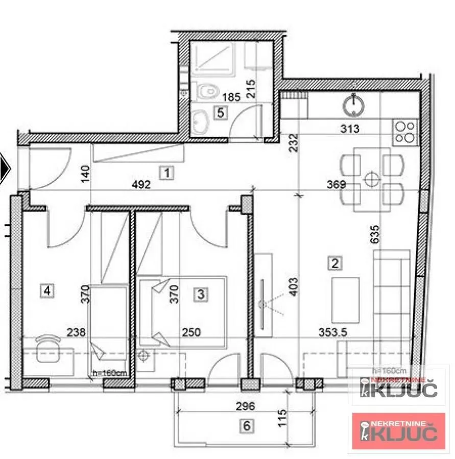 Prodaja, dvosoban stan, 55m², Železnička Stanica, Novi Sad Sve Podlokacije