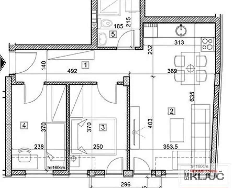 Prodaja, dvosoban stan, 55m², Železnička Stanica, Novi Sad Sve Podlokacije