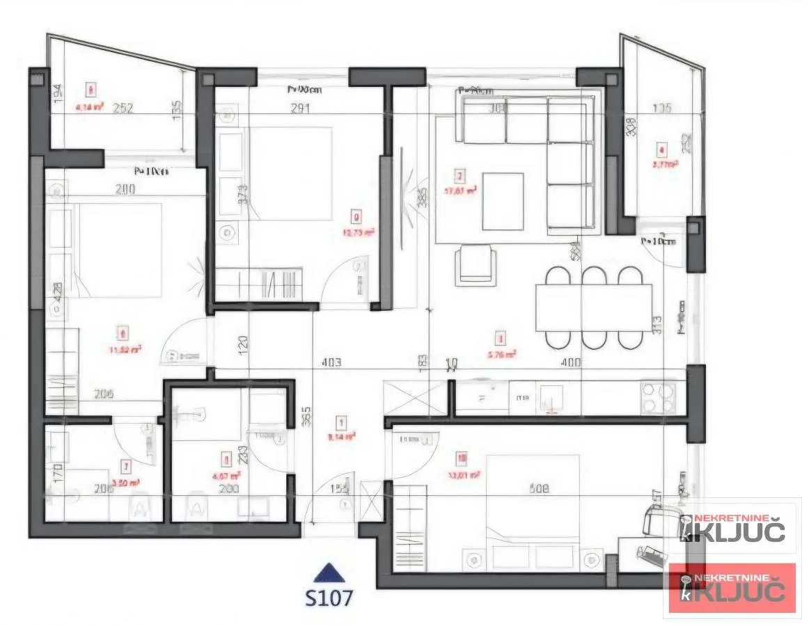 Sale, four bedroom apartment, 82m², Sremska Kamenica, Petrovaradin