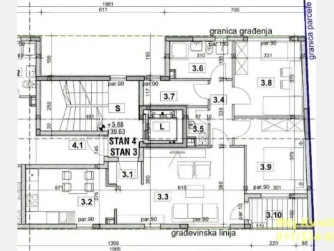 Sale, three bedroom apartment, 78m², Južni Bulevar, Vračar Sve Podlokacije - image 14