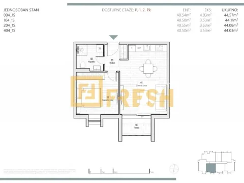Prodaja, jednosoban stan, 44m², Kolašin, Crna Gora - image 8