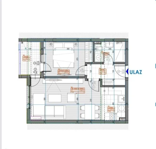 Prodaja, jednosoban stan, 44m², Zabjelo, Podgorica