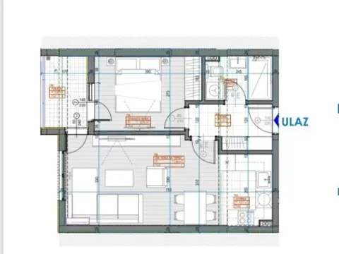 Prodaja, jednosoban stan, 44m², Zabjelo, Podgorica