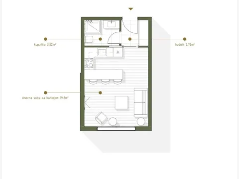 Prodaja, stan, 26m², Zabjelo, Podgorica - image 4