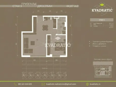 Prodaja, dvosoban stan, 45m², Trošarina, Voždovac Sve Podlokacije - image 6