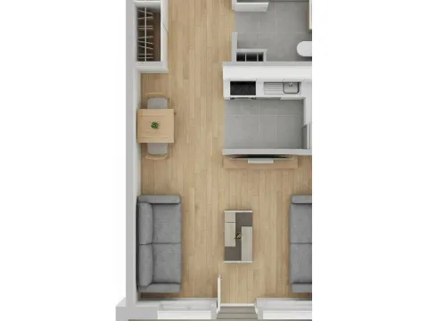 Sale, studio apartment, 32m², Kavač, Kotor - image 5