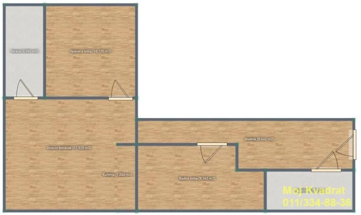 Prodaja, trosoban stan, 60m², Lekino Brdo, Voždovac Sve Podlokacije