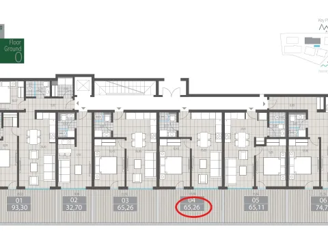 Sale, one bedroom apartment, 65m², Centar, Tivat - image 7