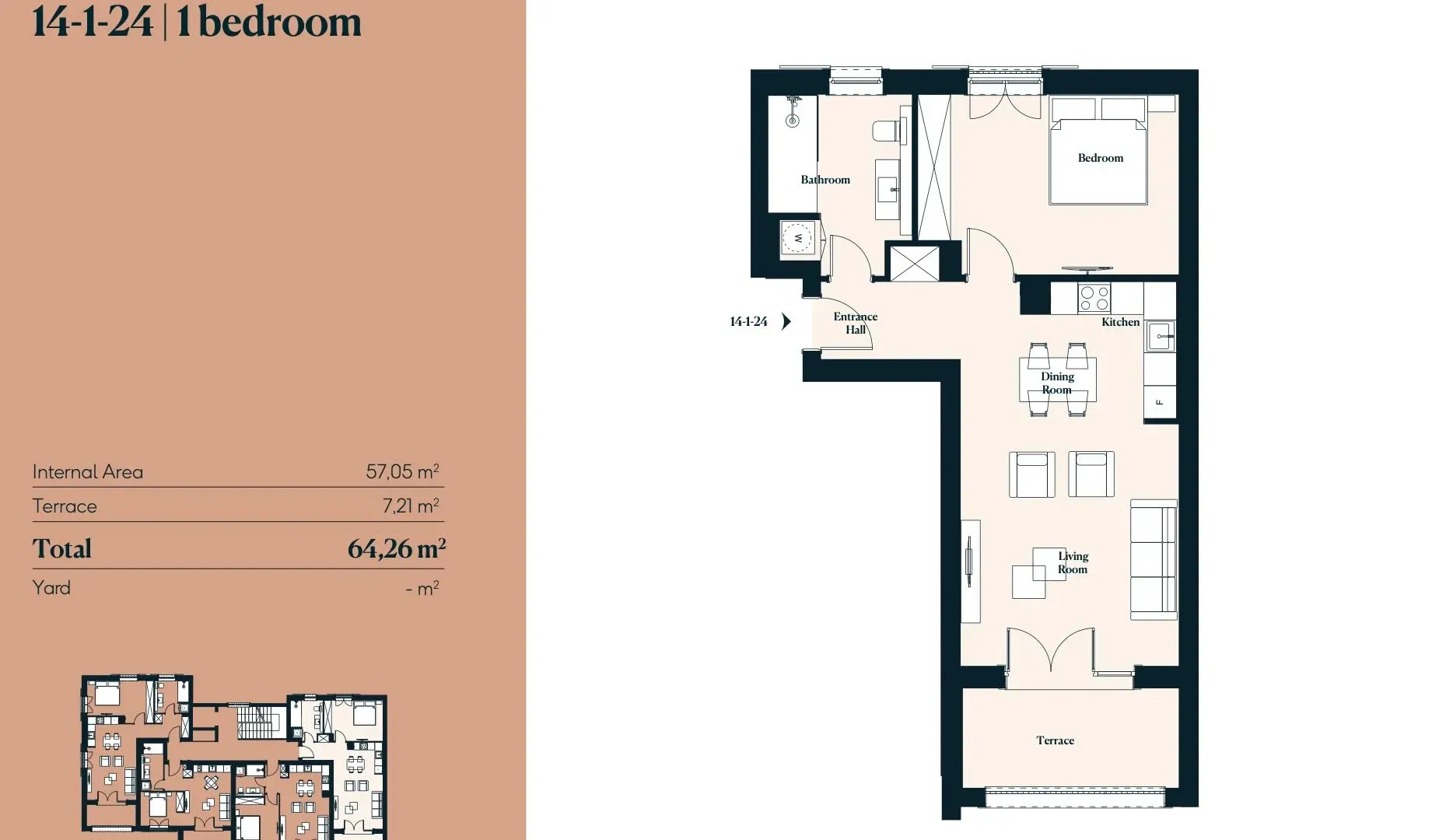 Prodaja, stan, 64m², Tivat, Crna Gora