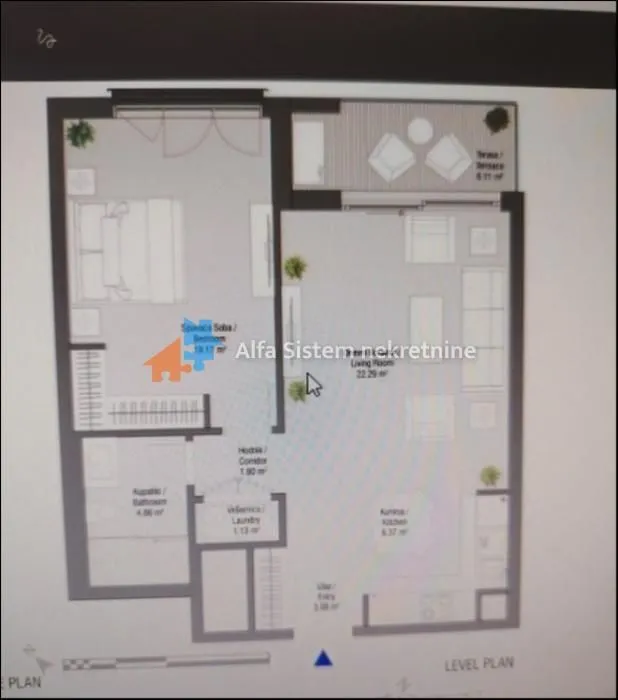 Prodaja, dvosoban stan, 65m², Savski Venac, Beograd