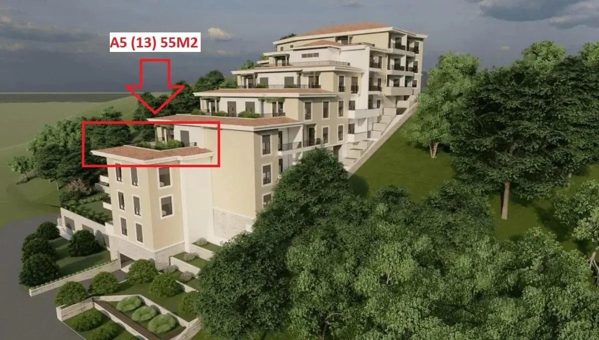 Sale, one bedroom apartment, 56m², Budva, Crna Gora