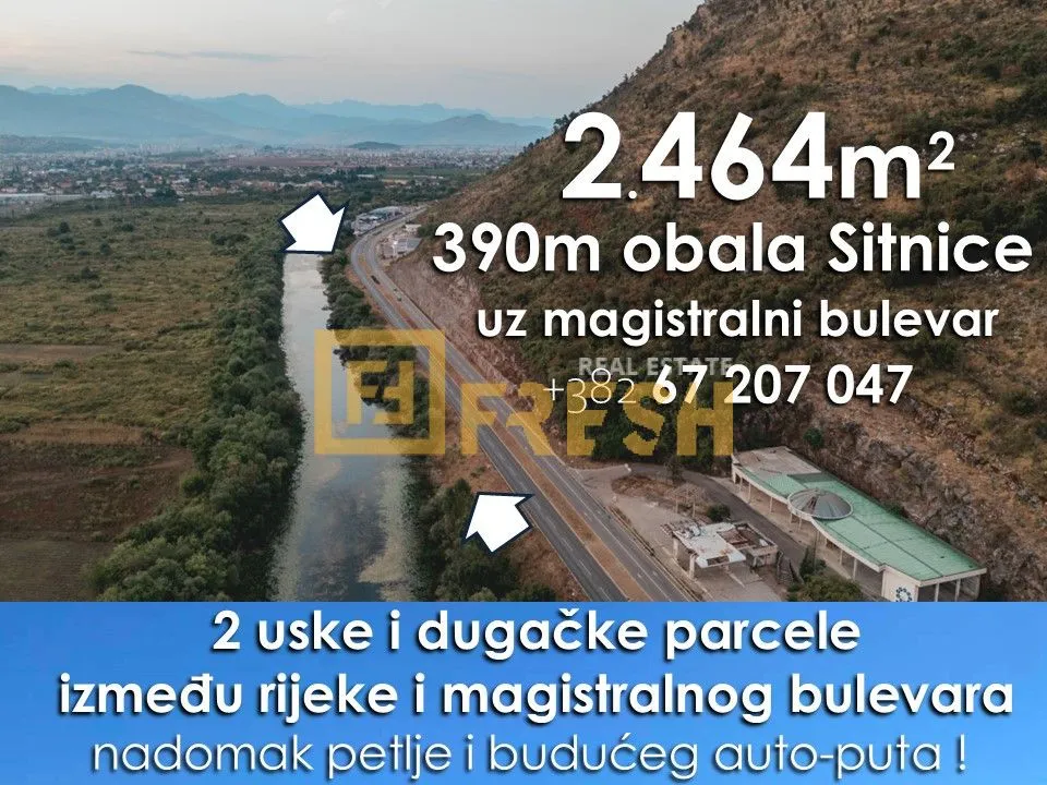 Prodaja, plac, 2464m², Ostalo, Podgorica