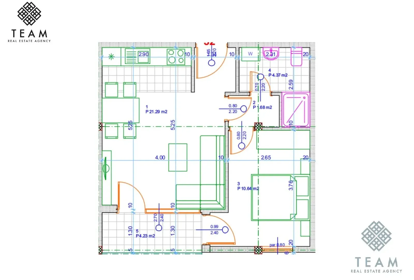 Prodaja, jednosoban stan, 42m², Central Point, Podgorica