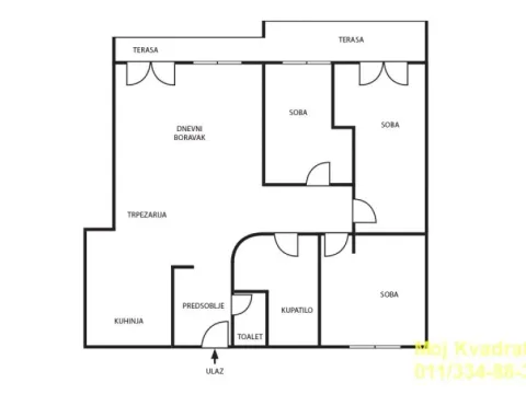 Sale, four bedroom apartment, 102m², Crveni Krst, Beograd - image 19