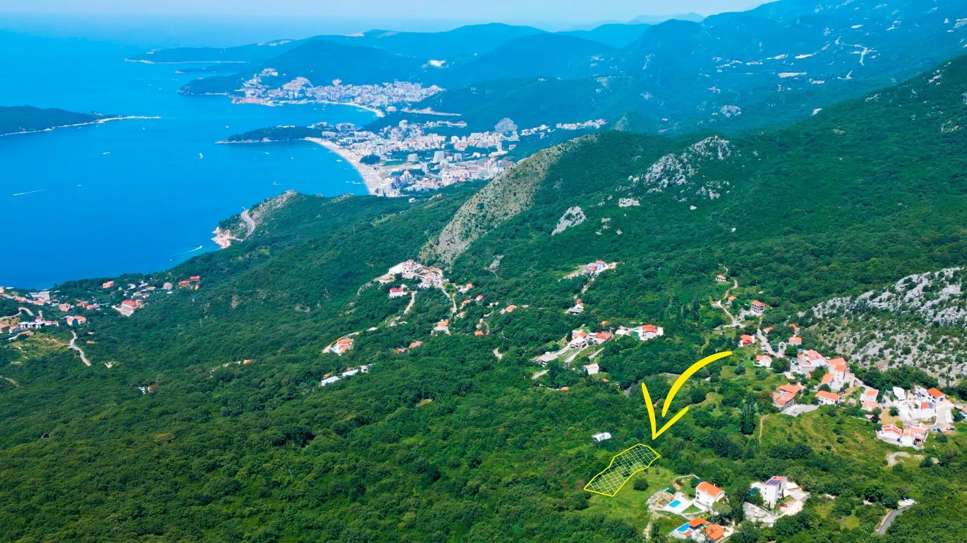 Prodaja, plac, 1088m², Kuljače, Budva