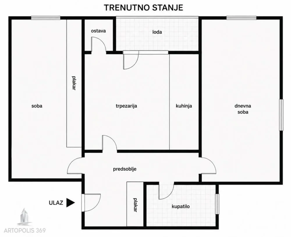 Prodaja, dvosoban stan, 59m², Čukarica, Beograd