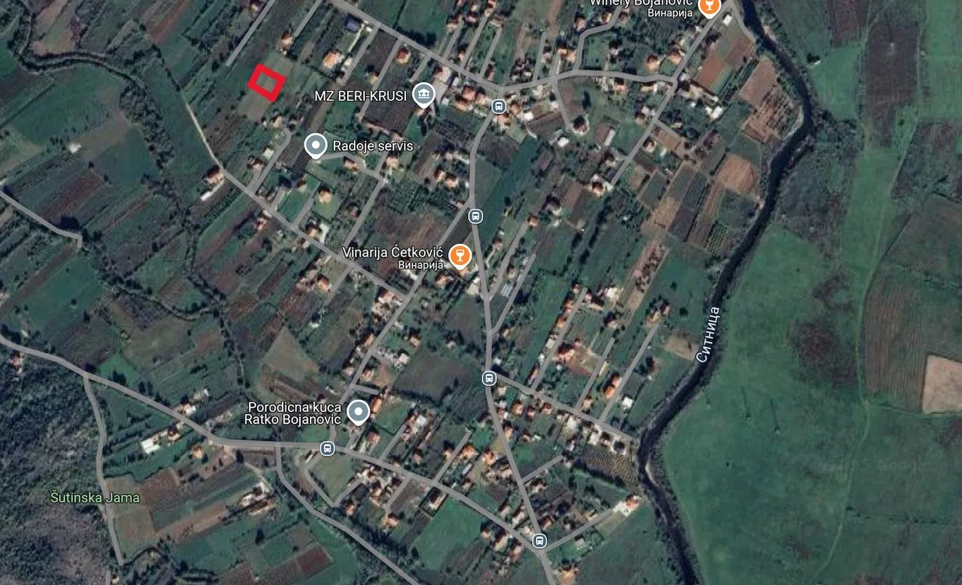 Prodaja, plac, 1000m², Beri, Podgorica